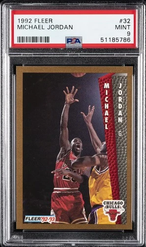 1992 FLEER #32 MICHAEL JORDAN PSA 9