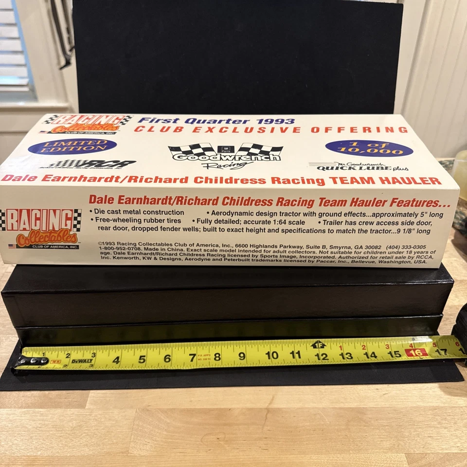 Ultra Raro Dale Earnhardt Richard Childress Racing Team Hauler RCCA Club 1993!! - Imagem 4 de 4