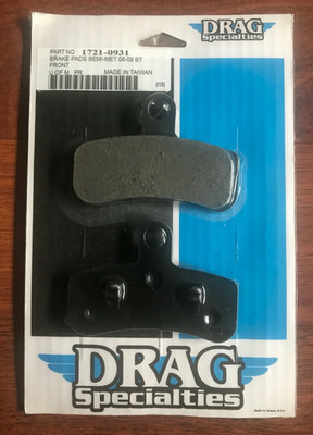 Drag Specialties HD 08-17 Dyna, Softail Semi-Metallic Front Brake Pads 1721-0931