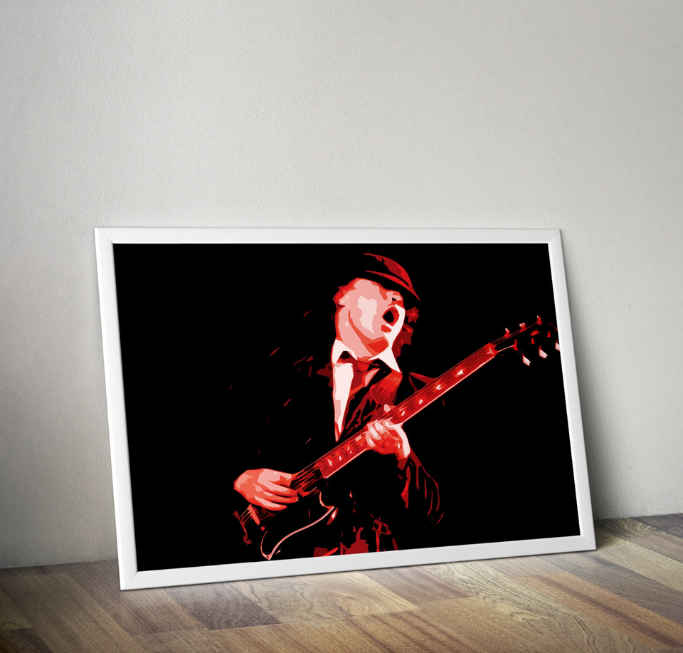 Angus Young Poster - AC/DC - Music Posters - Malcom Young, Brian ...