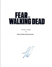 Lorenzo James Henrie Signed Autograph FEAR THE WALKING DEAD Pilot Script COA VD