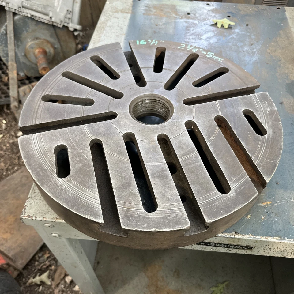 16-3/4” Faceplate 2-3/4”-5tpi Threaded Mount Leblond Metal Lathe Machinist Tool — 第 2/4 张图片