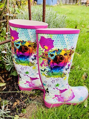 Rain Damenschuhe Gummistiefel Punkte Frauen Bunte Damen