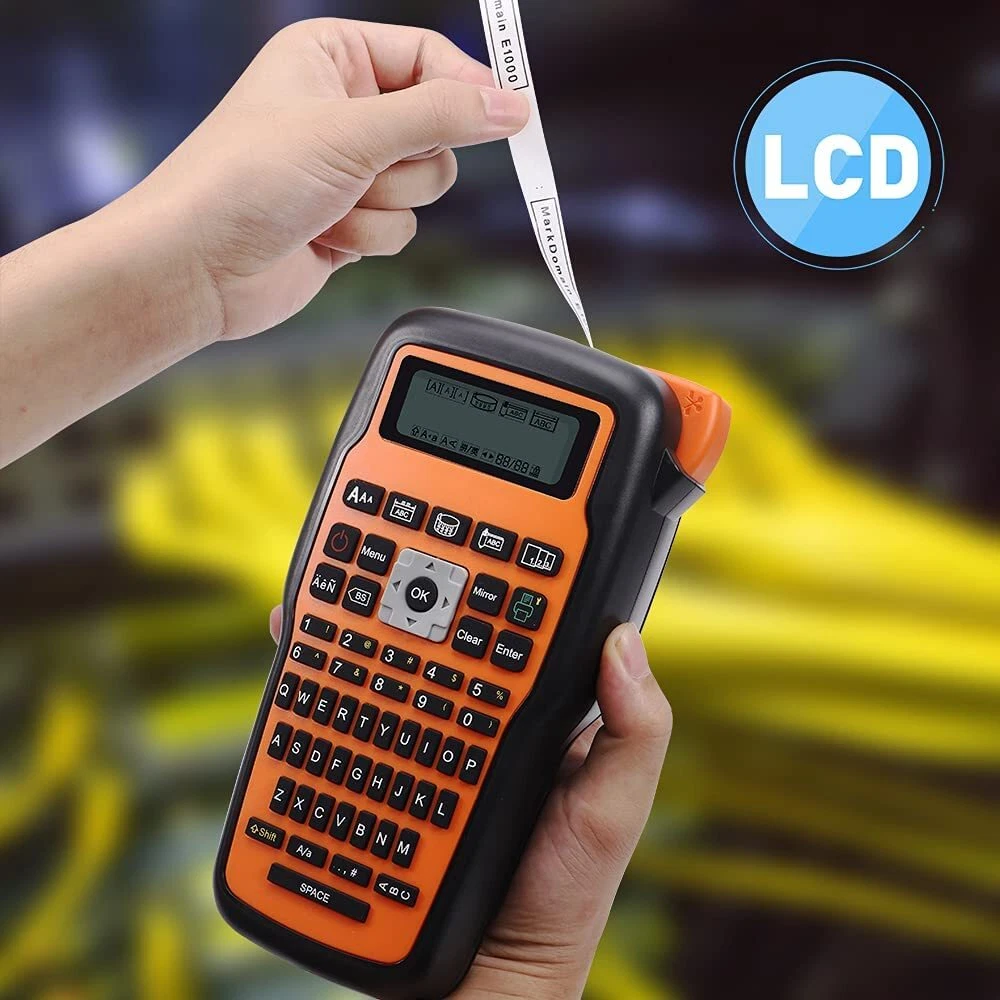 E1000 Pro Portable Label Maker Handheld P-Touch TZe-231 Labeler Machine E1000 Pro Portable Label Maker Handheld P-Touch TZe-231 Labeler Machine