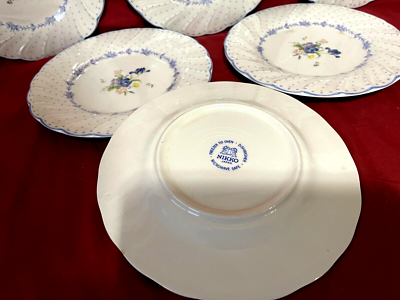 Nikko Blue Peony Set Of 6 Dessert/Bread Plates 7