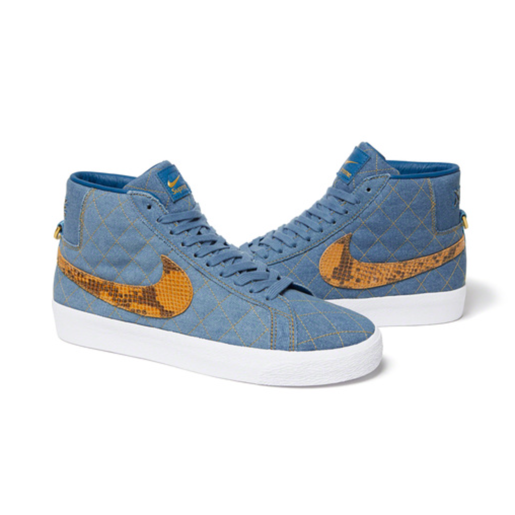 SUPREME NIKE SB BLAZER MID QS (DENIM) (SIZE 9.5) FW22 NIKE SUPREME NIKE SB BLAZER MID QS (DENIM) (SIZE 9.5) FW22 NIKE