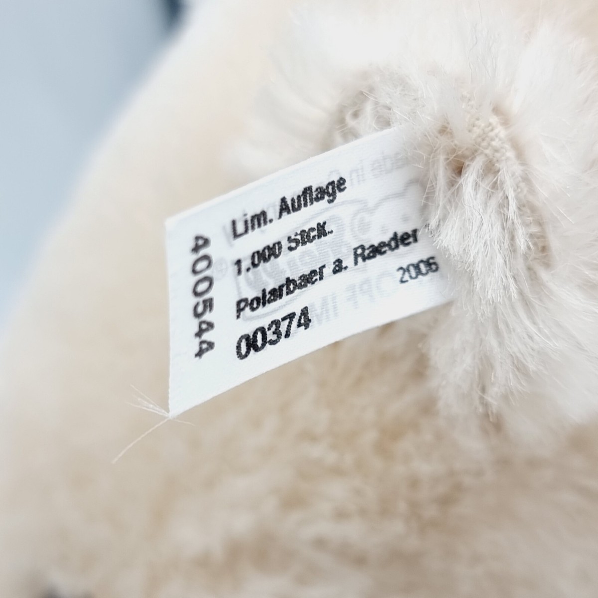 Steiff 400544 Ours Polaire Sur Roues – Édition Limitée 1000 – Mohair 43 Cm – 2006 – Neuf