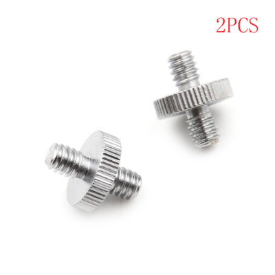 2PCS 1/4'' 1/4'' Male to 1/4'' Male Threaded Screw Adapter Double Head Scr.j4