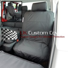Vw Transporter T6/T6.1 2nd Row Single Seat Cover (2015-2024) Black 212
