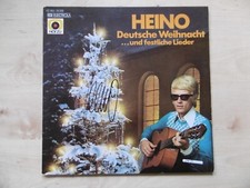 Heino autograph signed LP cover "German Christmas and festive songs" vinyl