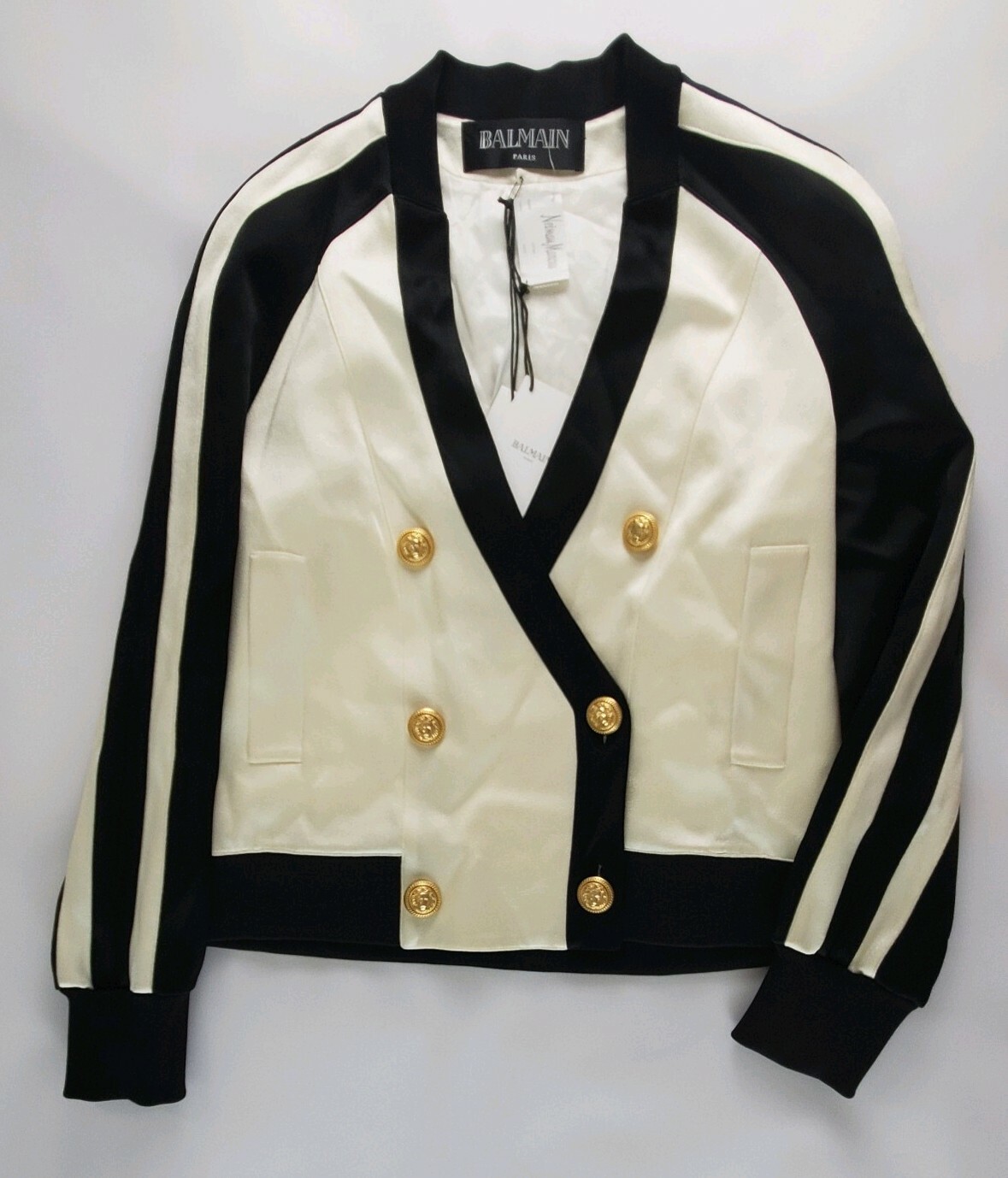 NWT Balmain double breasted bomber jacket Size 42 $3950 image 5