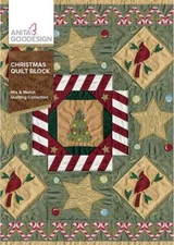 Christmas Quilt Blocks Anita Goodesign Embroidery Machine Design CD NEW