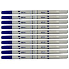 10x Tintenl&ouml;scher Tintenkiller L&ouml;schstift mit Rundspitze &uuml;berschreibt k&ouml;nigsblau