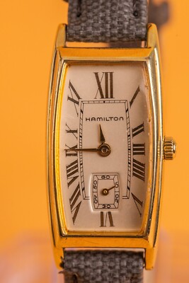 Hamilton Ref.6256 Roman Numeral Tank Case 37x18mm Women Quartz