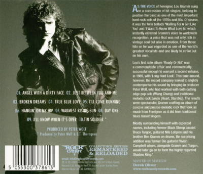 Lou Gramm ~ Long Hard Look (1989) CD 2013 Rock Candy Records UK