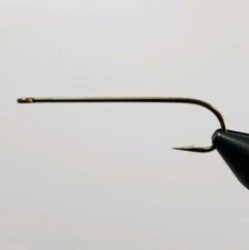 25 DAIICHI SALMON HOOK Style #2421 Spey, Tapered Loop Eye Up, Black Finish