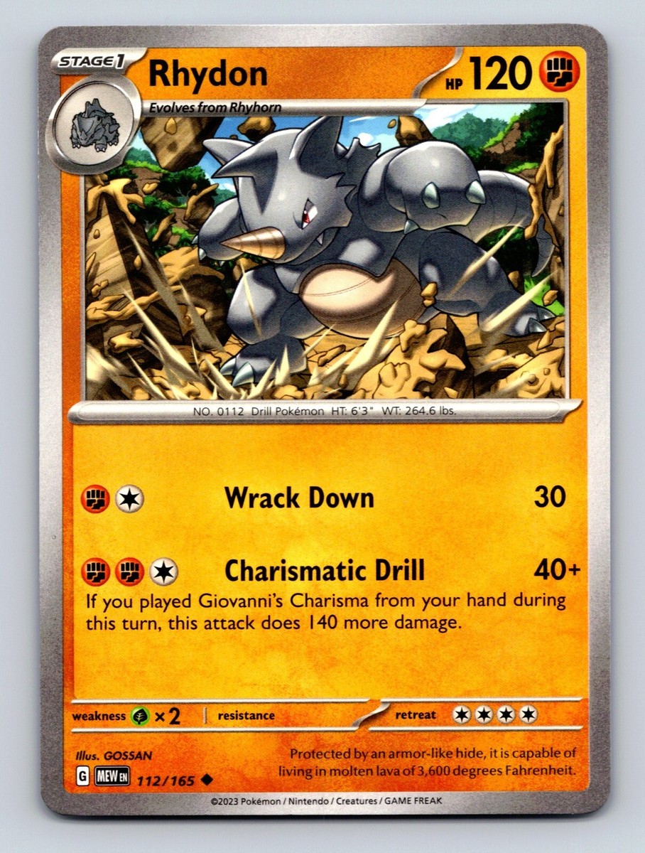 ポケモンカード Rhydon サイドン 英語版 ポケモンカード Rhydon サイドン 英語版 ポケモンカード Rhydon