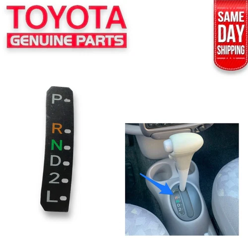00 - 05 TOYOTA ECHO GEAR SHIFTER CONTROL POSITION SHIFT INDICATOR PLATE OEM NEW