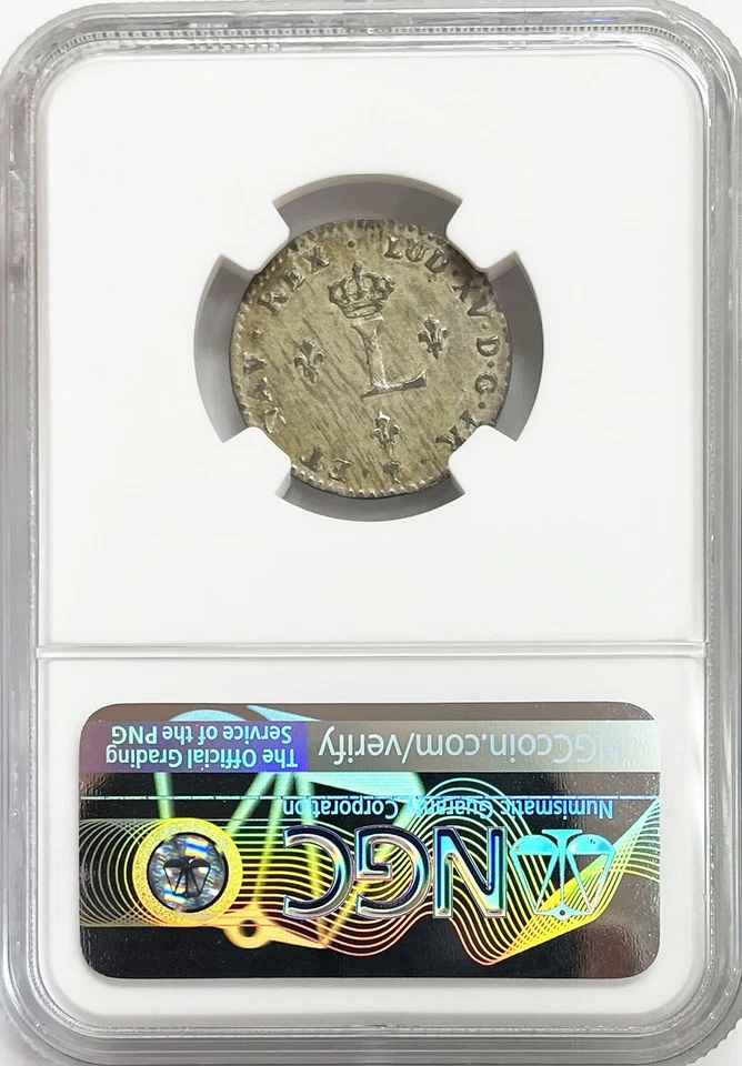 1739 V USA COLONIAL FRENCH COLONIES JOHN J FORD PEDIGREE SOU MARQUE NGC AU 50 - Image 2 of 2