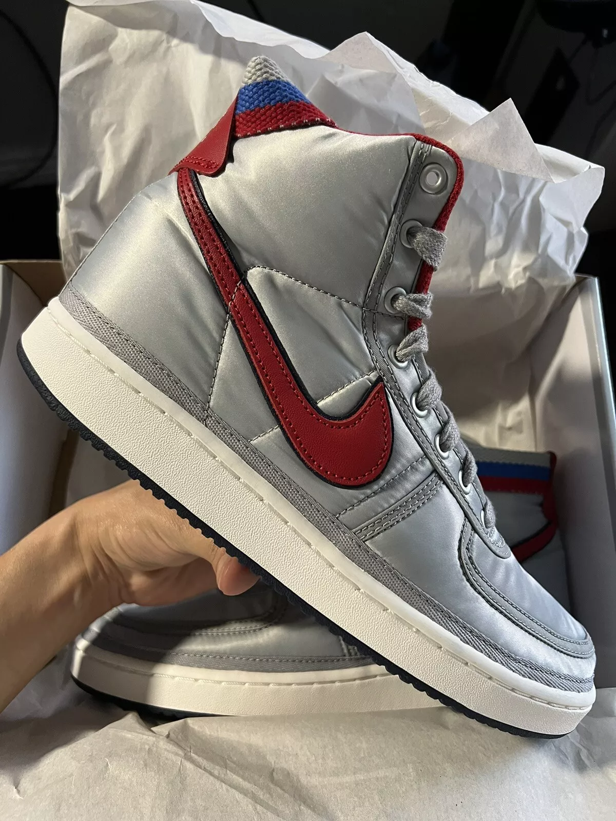 Nike Vandal High flambant neuf   Supreme Nylon OG 2017 (AH8652 001) BOÎTE 9,5 ENDOMMAGÉE !