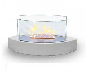 Anywhere Fireplace Lexington White Eco Bio Fuel Smoke Free Home