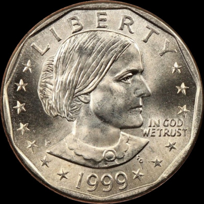 1999 P Susan B Anthony Dollar US Mint Coin ''Brilliant Uncirculated'' SBA