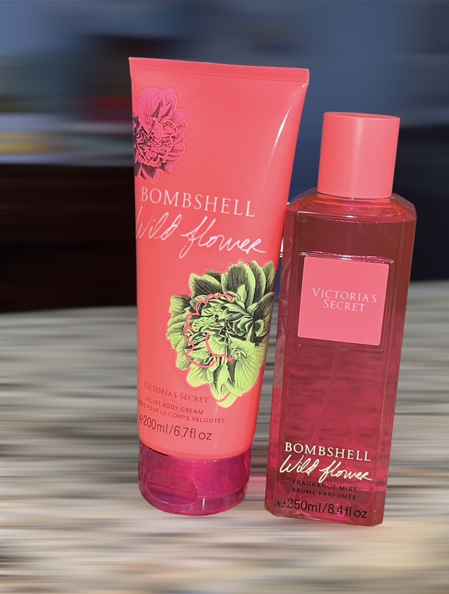 Victoria's Secret Bombshell Wild Flower mist oz and body cream
