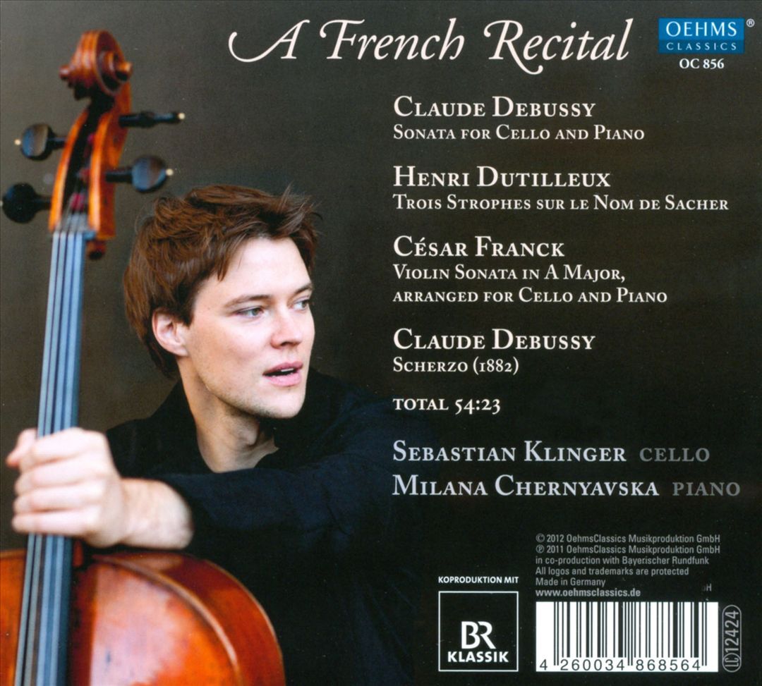 SEBASITIAN KLINGER / MILANA CHERNYAVSKA FRENCH RECITAL NEW CD