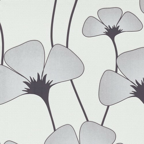 Erismann Tapete Urban Spirit 6742-10 Grau Weiß Schwarz Floral Vliestapete Vlies-image