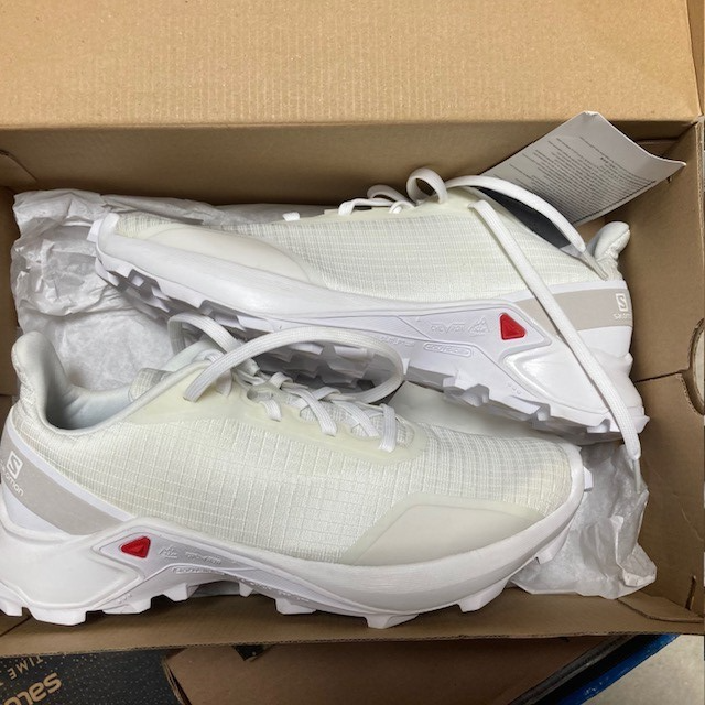 DONNA taglia US 8 Salomon ALPHACROSS 409190 BIANCO NUOVO CON ETICHETTA
