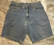 VINTAGE DENIM GITANO JEAN SHORTS 32 INCH WAIST BLUE 80s 90s
