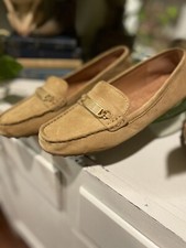 Kate Spade New York Suede Loafers Shoes Slip On Size 7.5 Bungalow Brown