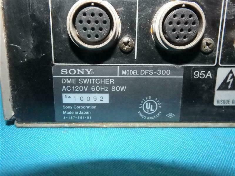 Sony DFS-300 DFS300 DME Switcher w/o Front Cover Expedited