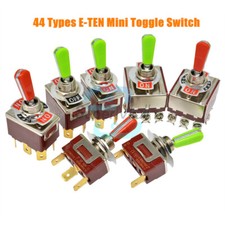 1/5/10PCS MTS/E-TEN Mini Toggle Switch 2/3/4/6/9/12Pin SPDT/DPDT 250V 6mm/12mm