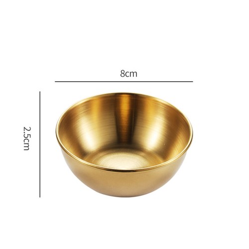 6 Pcs Stainless Steel Sauce Dish Household Bone Bowls Practical Dishes - Bild 2 von 12