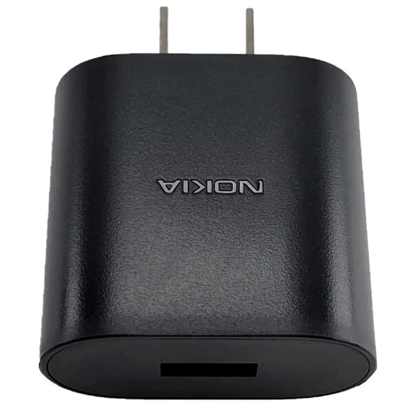 Cargador Nokia OEM (5V-2A) YUTCH22TVL negro + dos cables USB (tipo C y micro B) Foto 4 de 4