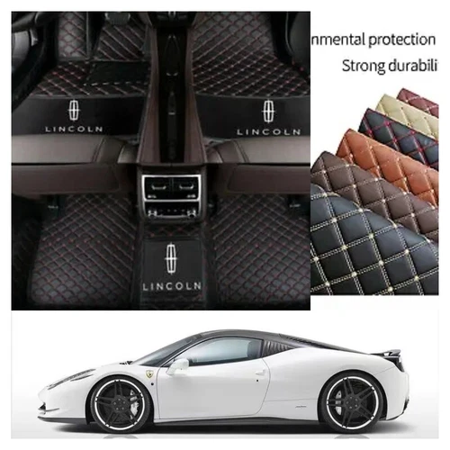 For Lincoln Nautilus Car Floor Mats Waterproof PU Leather Carpets Auto Liners - Bild 15 von 35