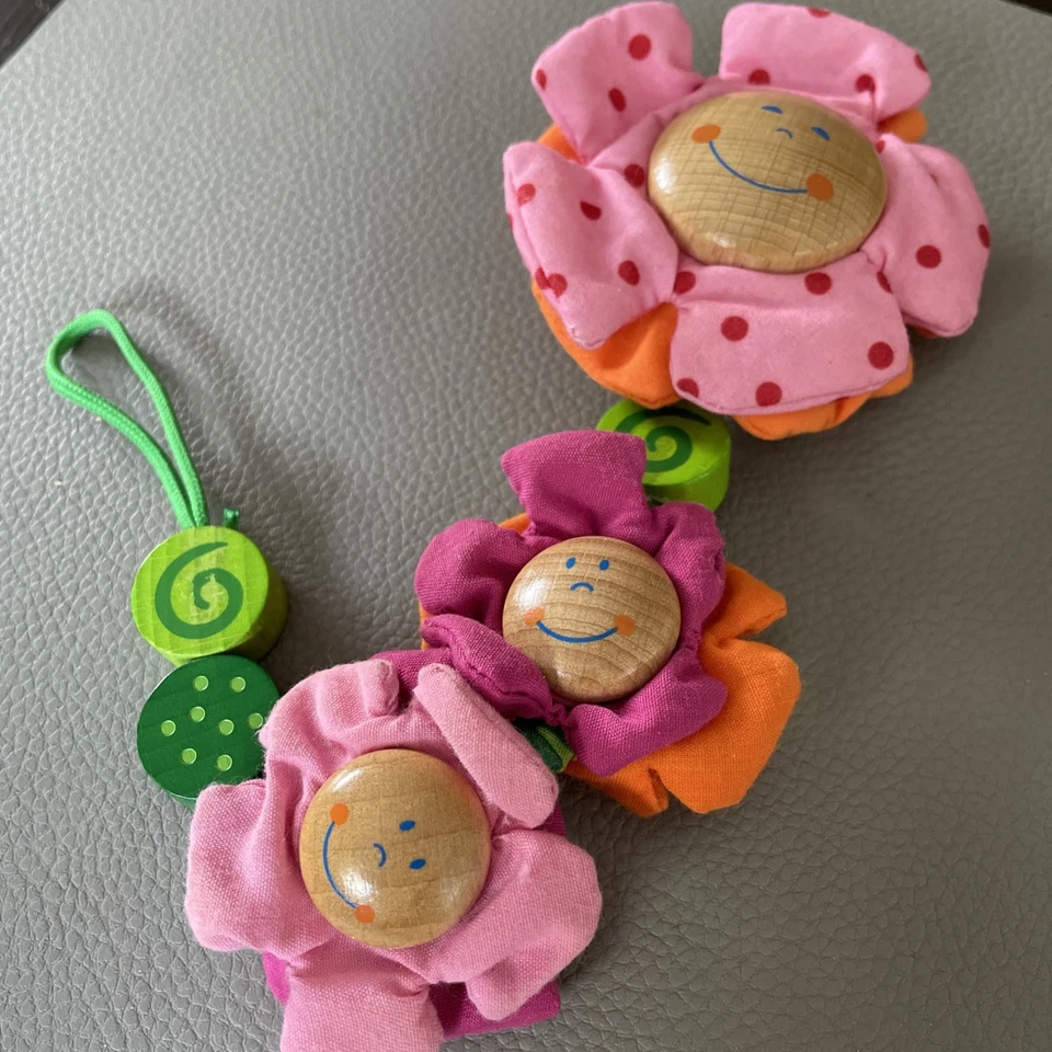 HABA Schnullerkette Blüten Blumen 🌺 Schnuller Babyschnuller Babyausstattung neu - Bild 4 von 4