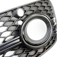 Nebelblenden Set Glanz Schwarz Matt Passend FüR Audi Q5 8R S-Line Facelift
