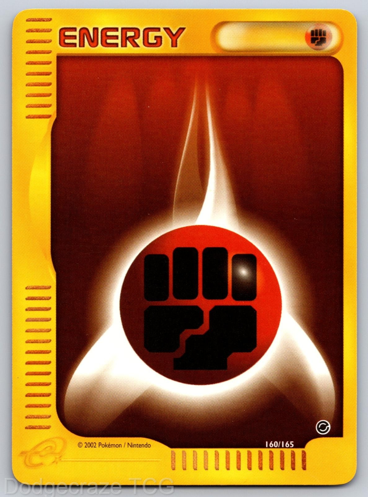 Fighting Energy 160/165 Expedition Base Set Pokemon NM