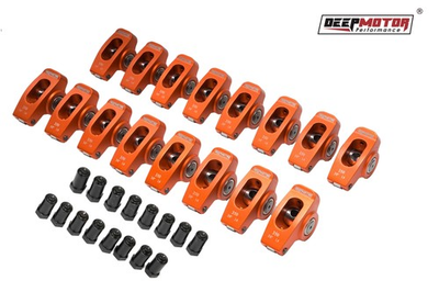 #ad Deepmotor 2024 T6 Aluminum 1.6 Ratio 3 8#x27;#x27; Roller Rocker Arms for Chevy SBC 350 $149.99