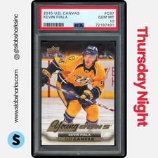 2015 UPPER DECK #C97 KEVIN FIALA UD CANVAS YOUNG GUNS RC ROOKIE PSA 10
