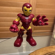 2010 Hasbro Marvel Super Hero Squad Talking Light Up Iron Man 11” Action Figure