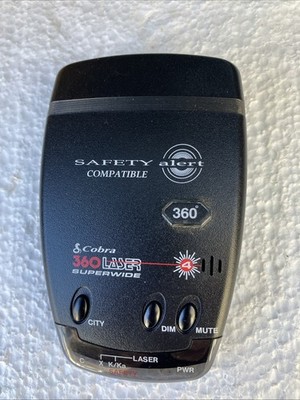Vintage Cobra Trapshooter Superwide Band Radar Laser Detector With Case