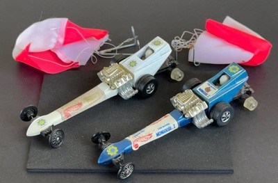Vintage Hot Wheels Redline 1971 Snake & Mongoose Rail Dragsters - NICE COMPLETE!