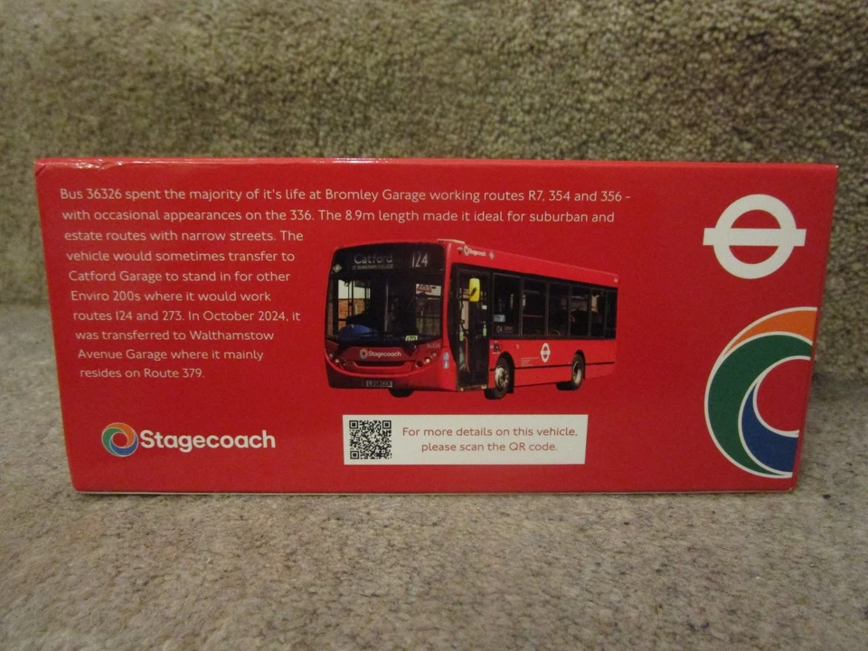 MBC 1002 80M ADL ENVIRO 200 BUS STAGECOACH LONDON TfL UKBUS NORTHCORD ROUTE 124 - Image 2 of 4