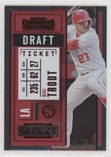 2020 Panini Contenders Draft Ticket Red 41/99 Mike Trout #94 1u6