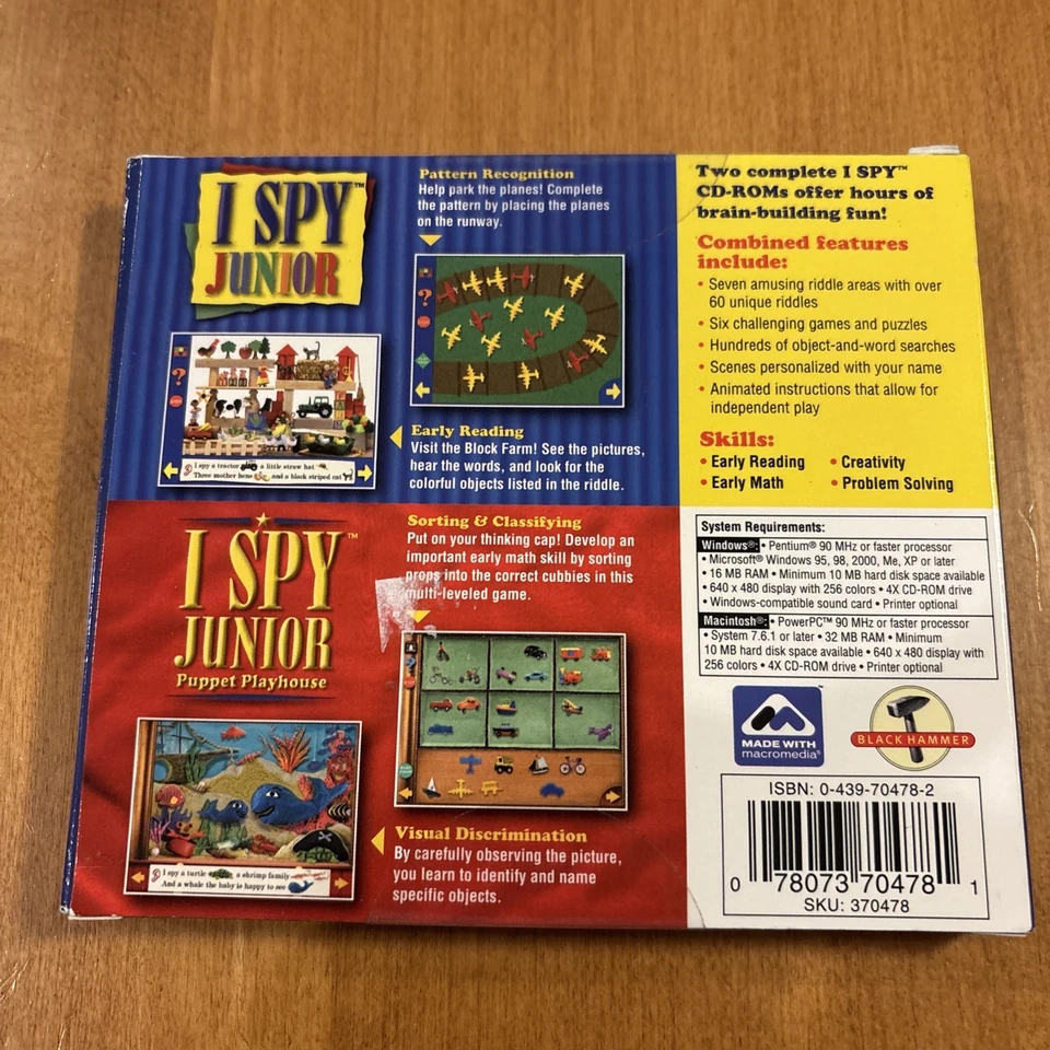 Encore I Spy Junior - Junior and Junior Puppet Playhouse - PC/Mac - NEW/Sealed - Image 2 of 3