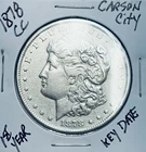 1878-CC Morgan Silver Dollar Carson City Mint $1.  186-01