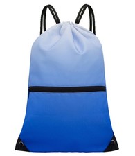 HOLYLUCK Drawstring Backpack Bag Sport Gym Sackpack gradient blue